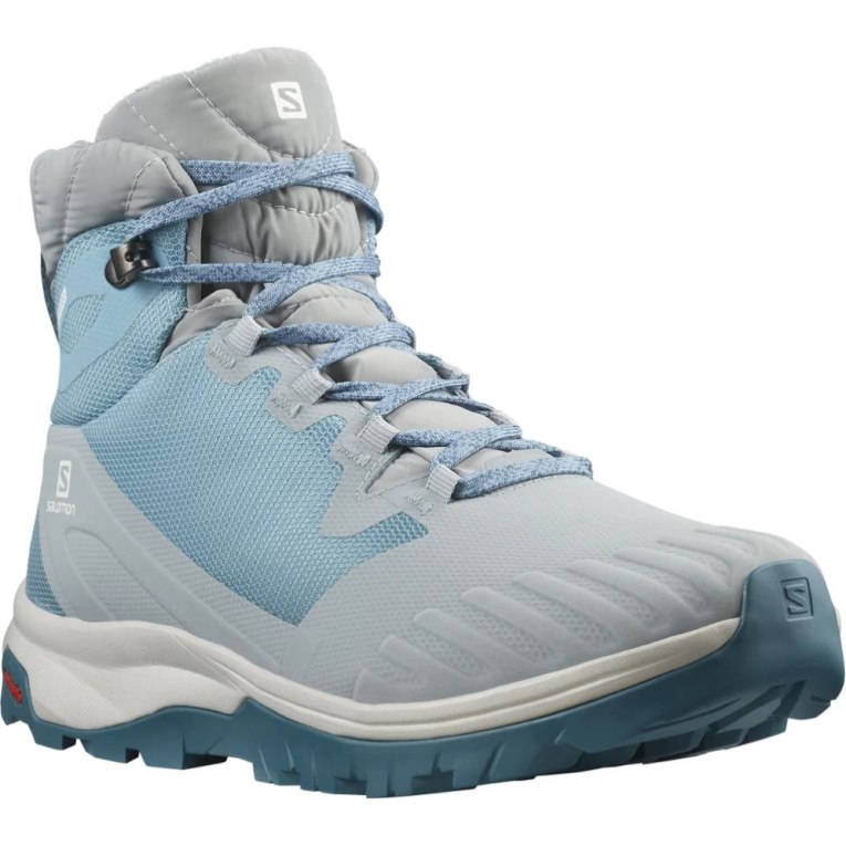 Blue / Grey Salomon Vaya Blaze Thinsulate Climasalomon Waterproof Women's Winter Boots | PH 05198C